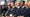 R&A Chief Executive Martin Slumbers & USGA Chief Executive Mike Whan sit together at the opening ceremony prior to the Walker Cup at St Andrews Old Course on September 1, 2023 in St Andrews, Scotland.